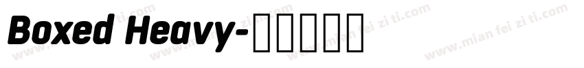 Boxed Heavy字体转换